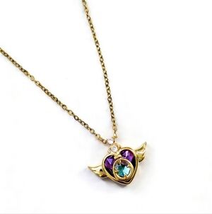 Collectible 18K Sailor Moon Cosmic Heart Compact Necklace
